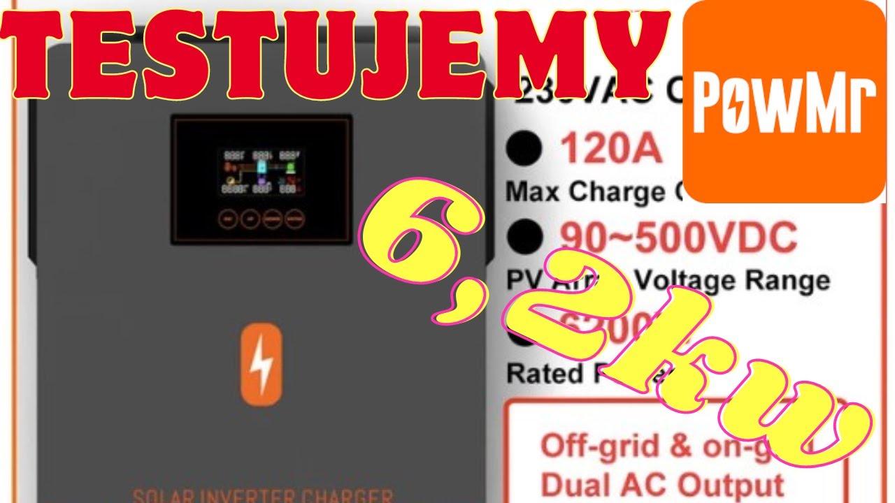 POWMR POW-HVM6.2M-48V-N OFFGRID 6.2KW INWERTER FALOWNIK TEST TYM RAZEM
