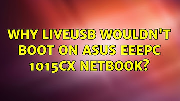 Ubuntu: Why LiveUSB wouldn