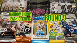 Random Football Card Hobby Pack Opening. Round 9 Nice Hits!