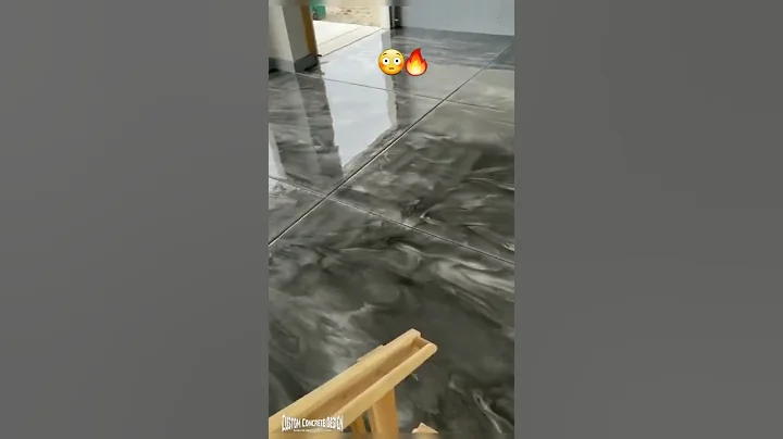 Metallic EPOXY Flooring is 🔥 #shorts | How Many 🔥's ??