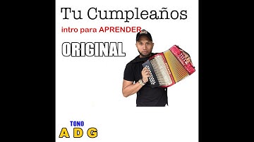 Tu Cumpleaños acordeon original