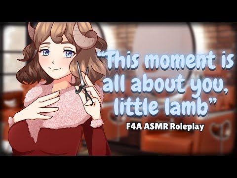 【ASMR】 Mommy Sheep Baa-rber - Hair Cutting + Washing 🐑✂️ | Roleplay
