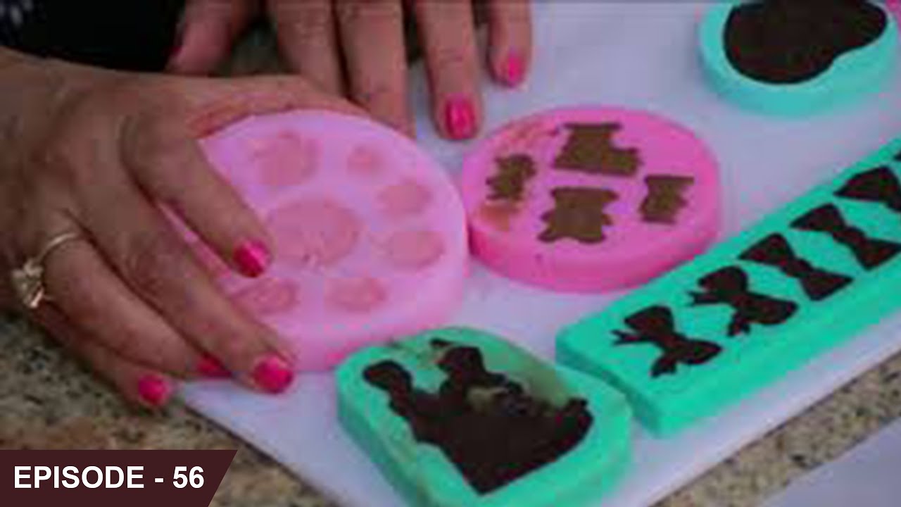 Learn how to use Silicon Moulds & make beautiful Chocolate Decorations to  apply on Cakes & Desserts 