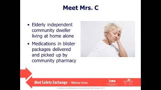 Med Safety Exchange webinar - July 17, 2019