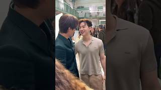 🫠 Henry Lau with Kai at the Lacoste SS26 show at Paris Fashion Week