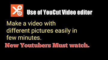 Make a video with pictures in YouCut video editor.