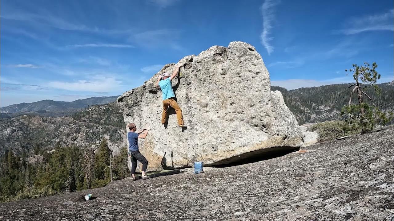 Yosemite Bouldering Turtleback Dome, Boulder 3, Unnamed Face (V1) YouTube
