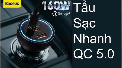Đánh Giá Tẩu 12V Sạc Nhanh Baseus 160W QC 5.0 Với  2 Cổng C và 1 Cổng A