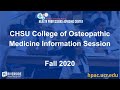 Chsu college of osteopathic medicine information session