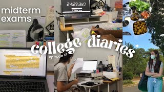 midterm exams📚 productive study vlog, hell week, waking up at 4 am, & more | College diaries ep. 14