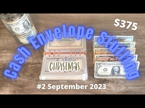Cash Envelope Stuffing #2 September 2023 // Low Income Cash Stuffing