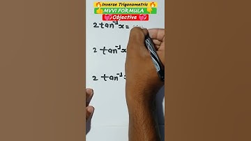 Inverse Trigonometric Functions Objective Formula Class 12 maths #shorts