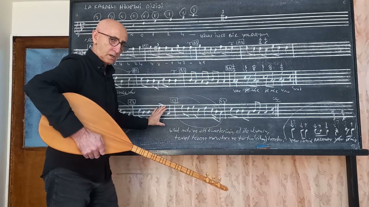 Bağlama Dersi: UZUN İNCE BİR YOLDAYIM (Solfej)