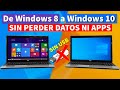 Cambiar de Windows 8 y 8.1 a Windows 10 Sin Perder Datos ni Apps, Sin USB, Sin Rufus, Sin Ir a BIOS