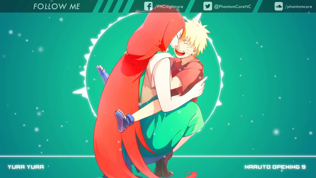 Nightcore Yura Yura Hearts Grow Naruto Opening 9 YouTube