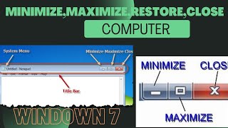 MINIMIZE, MAXIMIZE AND RESTORE, CLOSE BUTTON ALL APPLICATION FULL EXPLAIN IN BODO screenshot 1