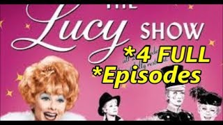 60's TV Comedy, The LUCY SHOW, 4 FULL EPISODES  Season 5  Starring Lucille Ball