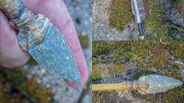 Flintknapping: . Rhyolite arrowheads