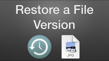 How to Restore a File Version on a Mac