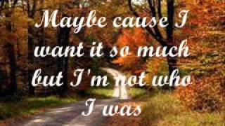 Brandon Heath - I'm Not Who I Was (Lyrics on screen) chords