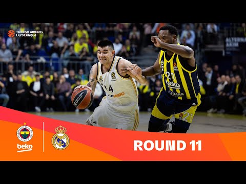 Fenerbahce Beko Istanbul-Real Madrid | Round 11 Highlights | 2023-24 Turkish Airlines EuroLeague