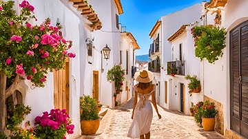 BEAUTIFUL ALTEA  🇪🇸 Spain Walking Tour Summer in Costa Blanca