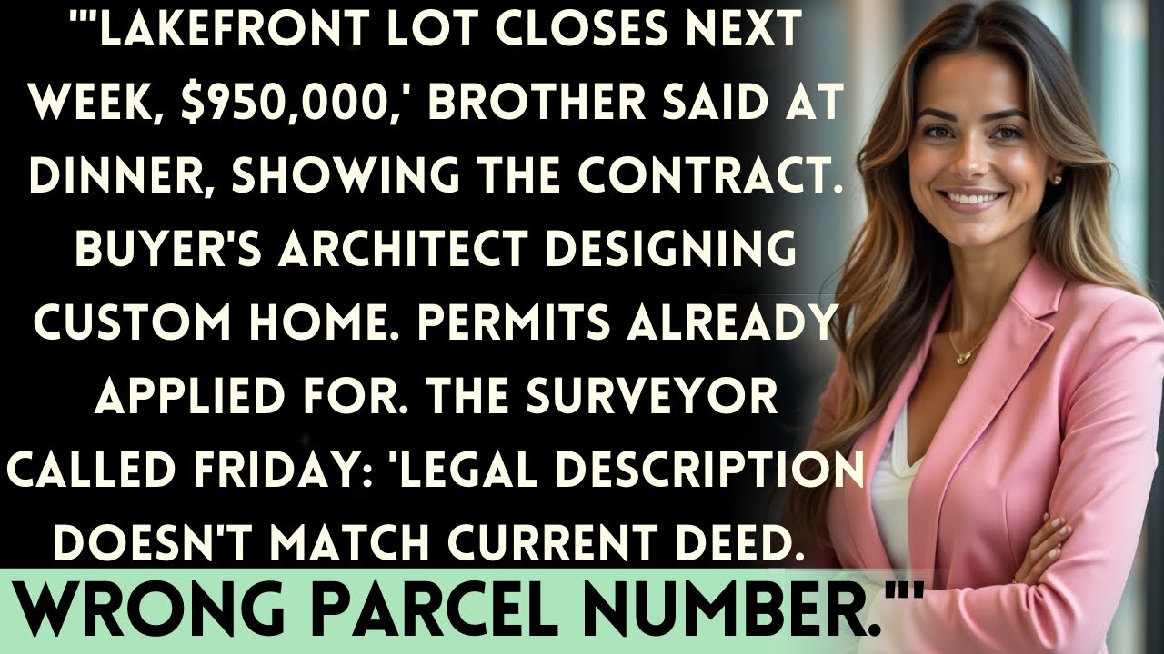 Brother Sold My Lakefront Lot for His Business — Until the Surveyor Noticed the Property Line Didn't