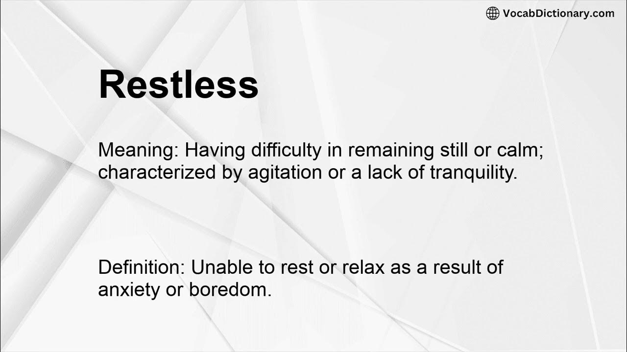 Restless Meaning