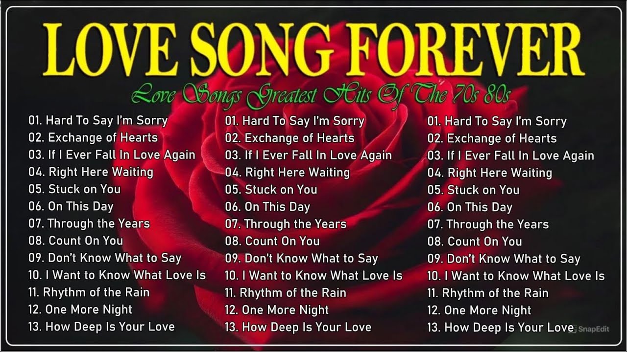Love Songs 80s 90s ♥ Oldies But Goodies ♥ WestLife, MLTR, Boyzone,Cher & Peter Cetera,David Pomeranz