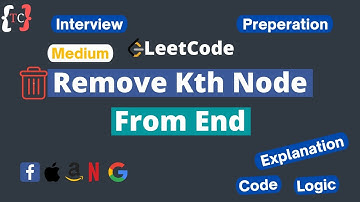 Remove Nth Node From End of List | Leetcode | Medium | Interview Questions | Linked List