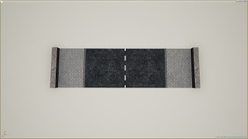 Unreal Engine 4.13 - Tutorial - Create Mesh in Engine P1 - Straight road