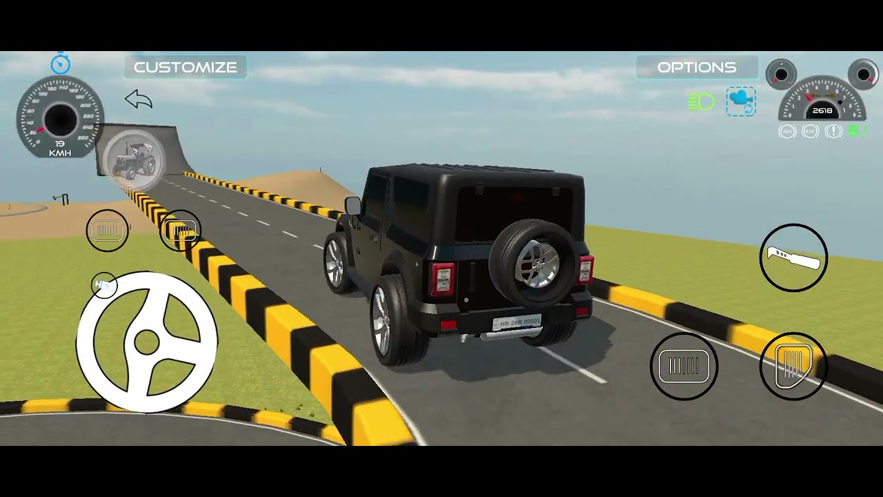 Drive z black thar and stunts with heavy jumping areas #viralvideo #modificition #games 