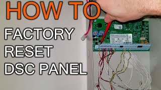 How to Factory restore DSC Panel