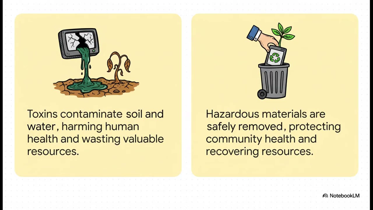 Ways to reduce the risk of harm to human health by recycling old devices
