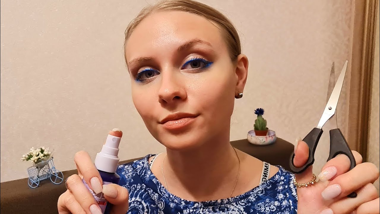 ASMR Role Play Quick Haircut Scissors and Brushes Sounds💈 YouTube