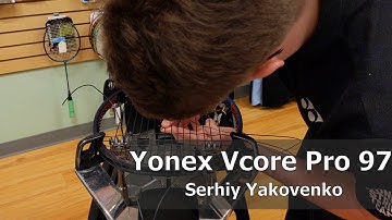Time Lapse: How to String a Yonex VCore Pro 97 Tennis Racquet