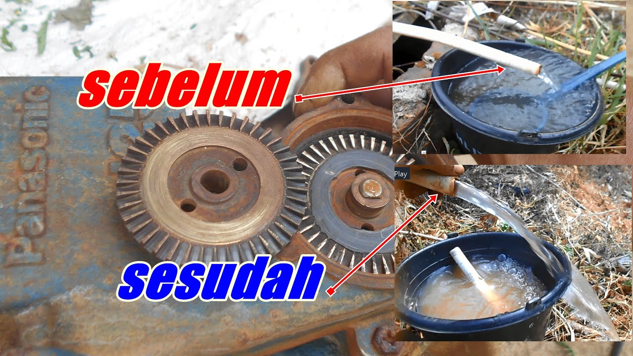 PERBAIKI POMPA AIR || HEMAT ,,90% SEMBURAN KEMBALI KUAT. 