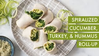 Watch as we make the turkey, hummus and cucumber noodle roll-ups from
my new cookbook, inspiralize everything! these turkey use spiralized
cucumbers...