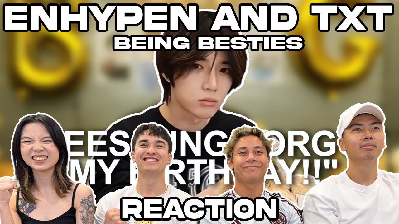 ENHYPEN и TXT - лучшие друзья РЕАКЦИЯ!