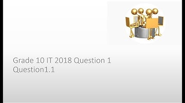 Grade 10 IT 2018 | Question paper | Question 1 | 1.1 | Delphi