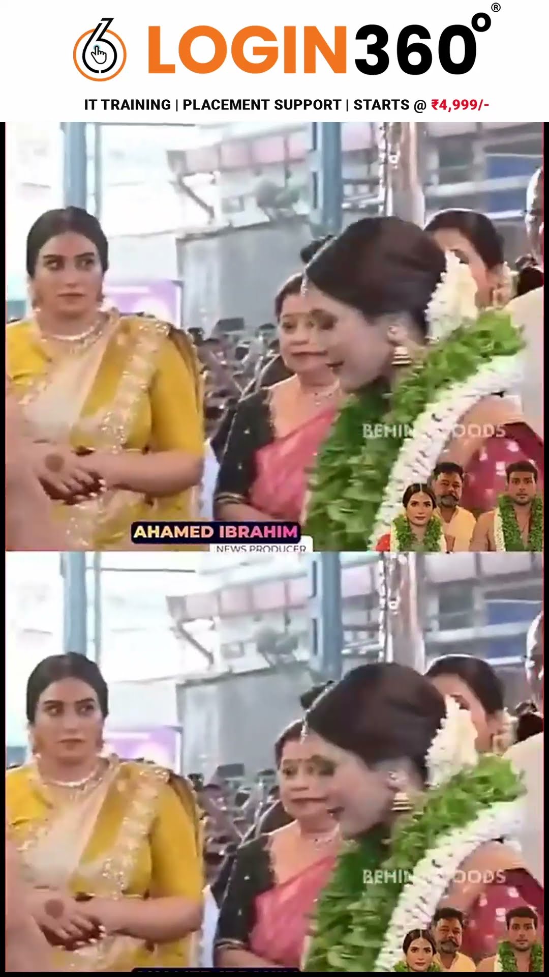 'Wife-க்கு முத்தம் குடுங்க Kalidas ..' ? வெட்கப்பட்ட Tarini ? Cute Video