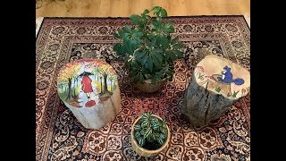 Devis Arts Crafts Log Paintings Depicting The Enchanting Canadian Seasons