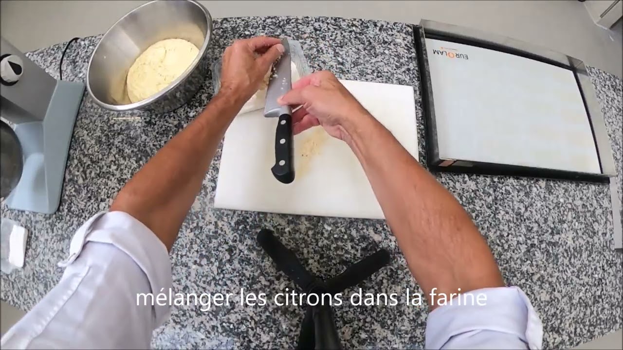 Sacher chocolat blanc et citron confit