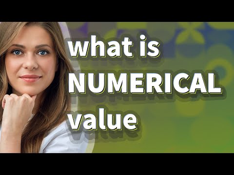 Numerical value | meaning of Numerical value