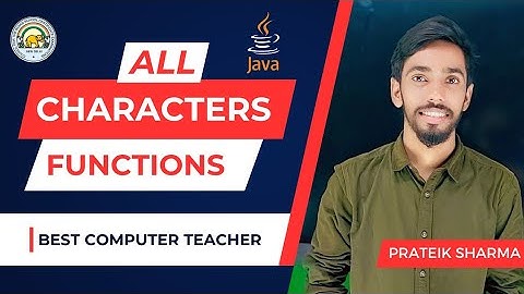 All Characters functions in Java program String manipulation java #icsecomputer #icse #java #class10
