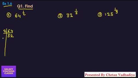 Ex 1.6, Q1 Class 9 Maths l Ncert Solution l Chapter 1 Number system