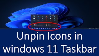 How to Unpin Taskbar Icons in Windows 11? | How do I unpin and pin in Windows 11? screenshot 2
