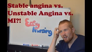 In this video i discuss stable anginga, unstable angina, and
myocardial infarction! is part of my playlist for cardiac disorders.
perfect ...