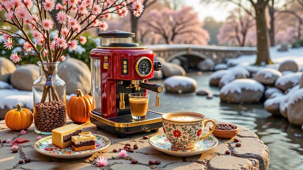 Positive Jazz Music 🌿 Gentle Bossa Nova Coffee Ambience for Peaceful Focus and Happy Mood