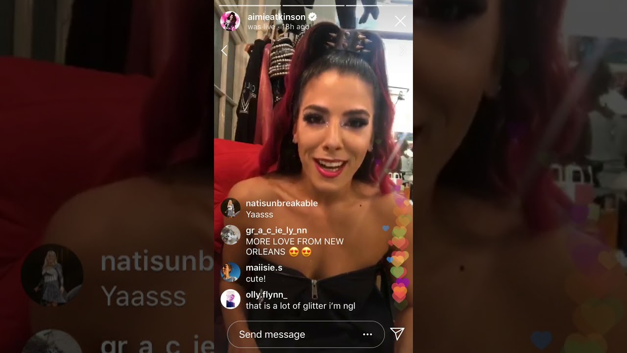 Aimie Atkinson Instagram Live 5/10/19 part 3